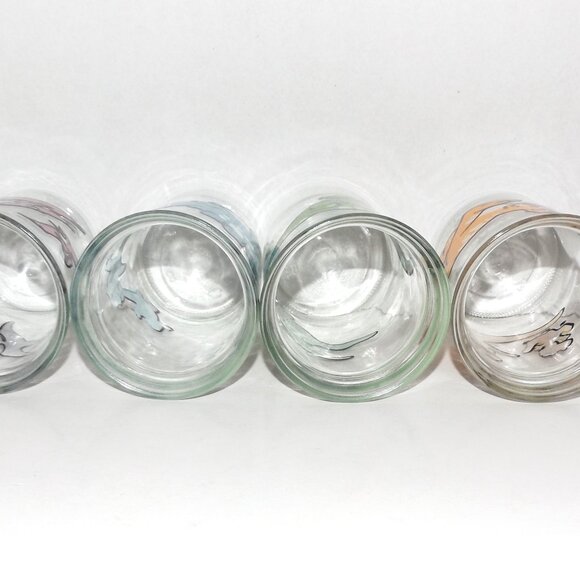 1988 Complete Set of 4 Welch’s Jelly Jar Dinosaur Glasses Undated - Picture 5 of 6